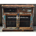 Recycled Wooden Sideboard Eisen Jali Panel